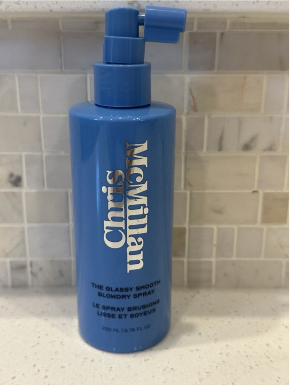 Chris McMillan The Glassy Smooth Blowdry Spray Frizz Heat Protectant 6.76oz 200m